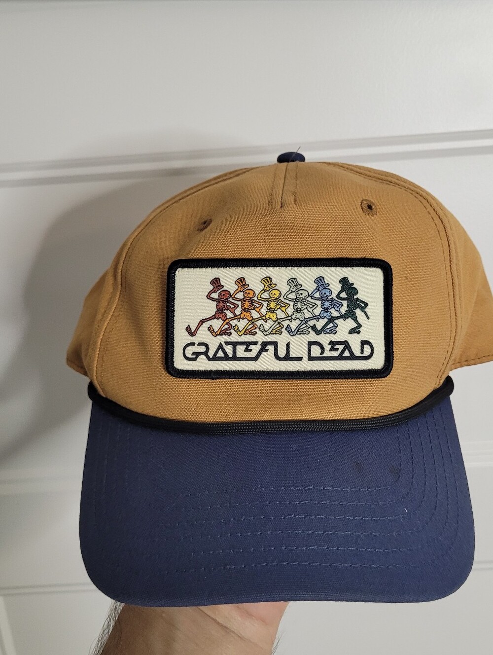 Grateful Dead Dancing Skeleton Men's Snapback Sport Hat